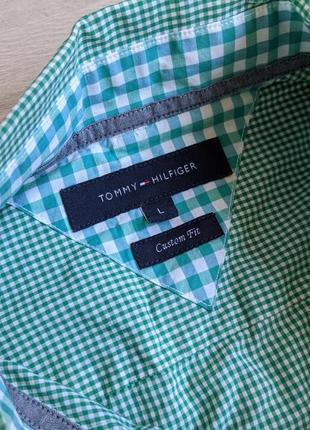 Рубашка в клетку tommy hilfiger оригинал8 фото