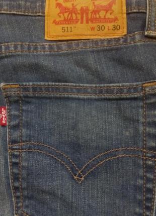 Levi's 511 джинси оригінал (w30 l30)3 фото