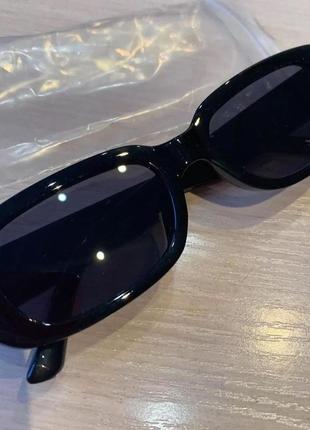Солнечные очки солнцезащитные черные винтаж винтажные
