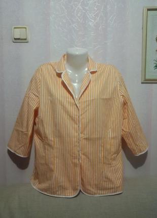 Блуза - жакет котоновая (пог- 63 см)   643 фото