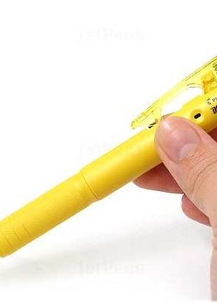 Pilot down force ballpoint pen yellow body шариковая ручка япония8 фото