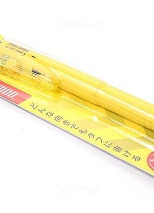 Pilot down force ballpoint pen yellow body шариковая ручка япония6 фото