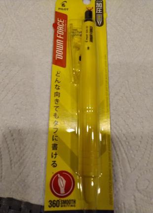 Pilot down force ballpoint pen yellow body шариковая ручка япония