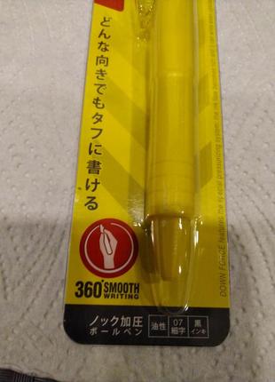 Pilot down force ballpoint pen yellow body шариковая ручка япония9 фото