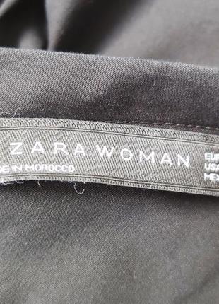 ❤1+1=3❤ zara  хлопковая блуза с длинным рукавом и узлом6 фото