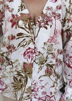 Чудова блуза в квіти2 фото