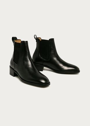 Новые кожаные  шкіряні черевики ботинки челси gant, оригинал (cos massimo zara arket rossi zara ganni