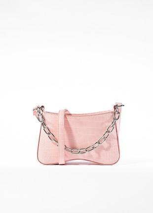 Стильная розовая мини сумка 💕1 фото
