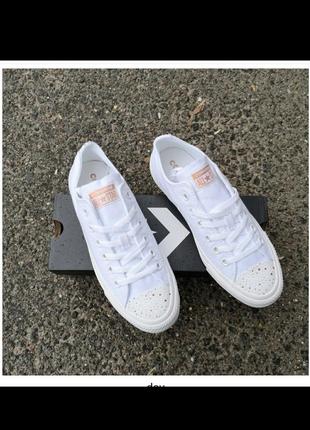 Білі кеди низькі converse chuck taylor all star ox white 167226c