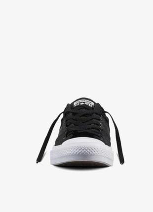 Кеди converse ctas ox 155749c chuck taylor 2 black /white low all star ii  lunarlon3 фото