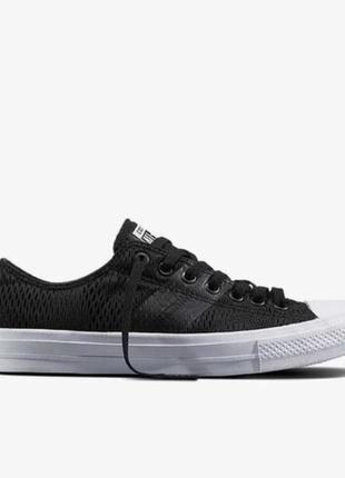 Кеди converse ctas ox 155749c chuck taylor 2 black /white low all star ii  lunarlon6 фото