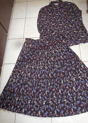 #распродажа #dalia#винтажный костюм с юбкой плиссе #большой размер 16 #7 фото