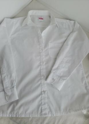 Біла шкільна сорочка на хлопчика 14-16 років