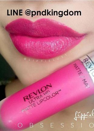 Блеск revlon ultra hd matte lip color # 605 obsession.4 фото