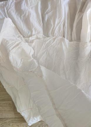 Белая летняя юбка4 фото