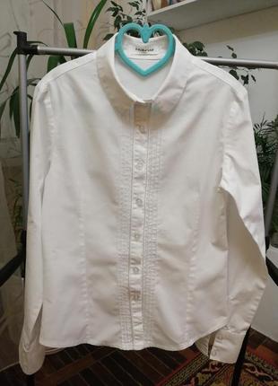 Школьная блуза /рубашка для девочки mikrus (турция) р-р 140