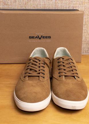 Оригінал! чоловічі замшеві кеди seavees hermosa plimsoll varsity us13/31см устілка від краю до краю5 фото