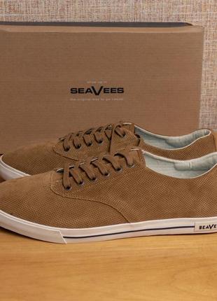 Оригінал! чоловічі замшеві кеди seavees hermosa plimsoll varsity us13/31см устілка від краю до краю6 фото