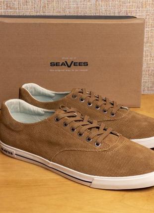 Оригінал! чоловічі замшеві кеди seavees hermosa plimsoll varsity us13/31см устілка від краю до краю3 фото