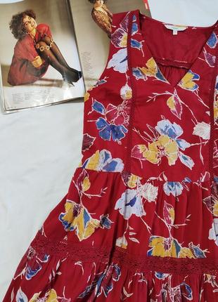 Next чудове коттоновое пишна сукня з оборкою uk 20 eur 482 фото