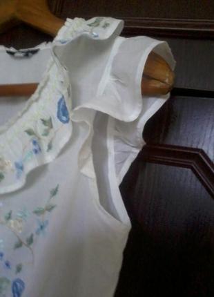 Блуза батист з вишивкою5 фото
