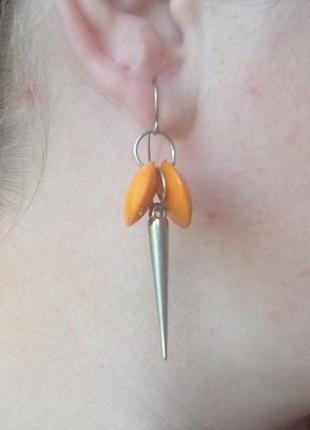 Серьги с длинным шипом 3