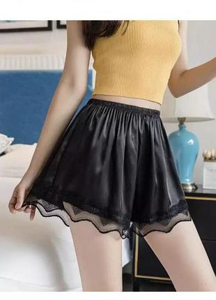 Шорты шортики из шелковые женские пижама