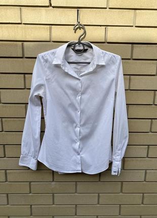 Белая классическая базовая  рубашка zara