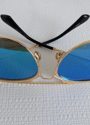 Сонцезахисні дзеркальні окуляри жіночі / модні відтінки розкішне покриття. italy design9 фото