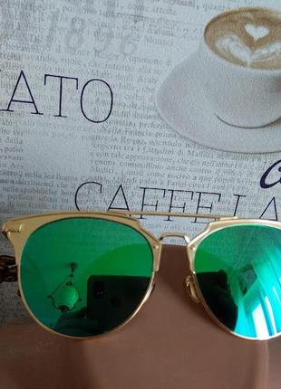Сонцезахисні дзеркальні окуляри жіночі / модні відтінки розкішне покриття. italy design5 фото