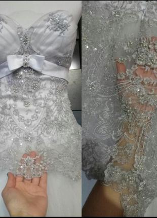 Дизайнерська весільна сукня від tanya grig + кільця в подарунок4 фото