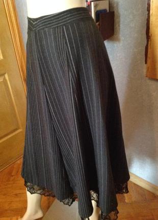 Милейшая, немецкая  юбка с кружевом, р. 46-482 фото