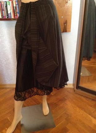 Милейшая, немецкая  юбка с кружевом, р. 46-481 фото