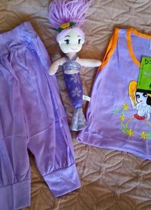 Літній костюм для дівчинки на 1,2,5 років.