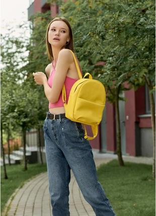Жіночий рюкзак жовтий5 фото