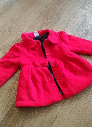 Флісова пальто з бантиком на гудзиках healthtex baby