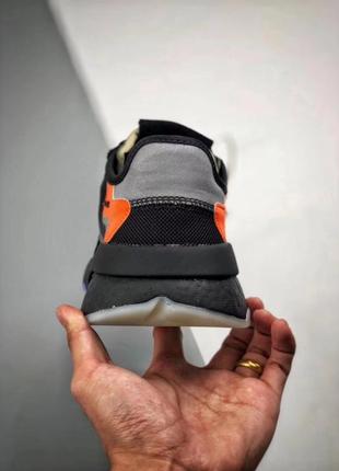 Кросівки adidas nite jogger "black orange"7 фото