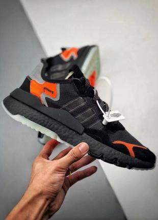Кросівки adidas nite jogger "black orange"10 фото