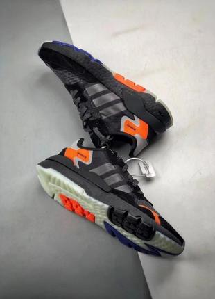 Кросівки adidas nite jogger "black orange"9 фото