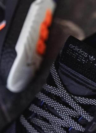 Кросівки adidas nite jogger "black orange"2 фото