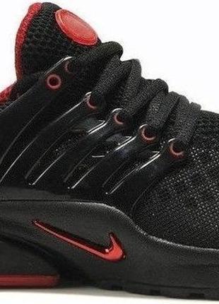 Кроссовки nike air presto "black red"