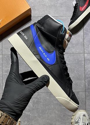 Кросівки nike blazer mid '77 black blue