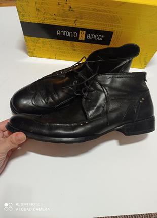 Туфли ботинки кожа размер 44 antonio biaggi3 фото