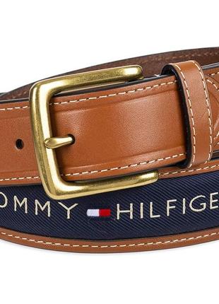 Кожаный ремень мужской tommy hilfiger томми хилфигер оригинал1 фото