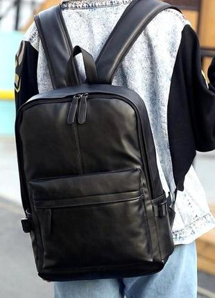 Классический стильный мужской рюкзак aliri-00019 пу кожа