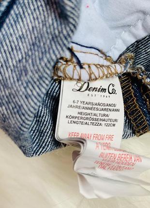 Стильний, модний джинсовий комбінезон denim з дівчинку 6-7 років3 фото