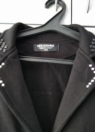 Пиджак черный новый с биркой nice istanbul fashion addict4 фото