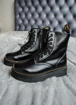 Dr. martens jadon black молния без меха 36,37,38,39,40,411 фото