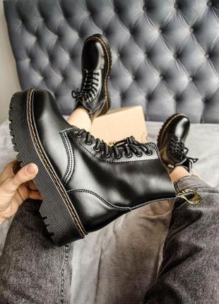 Dr. martens jadon black молния без меха 36,37,38,39,40,413 фото