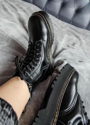 Dr. martens jadon black молния без меха 36,37,38,39,40,414 фото